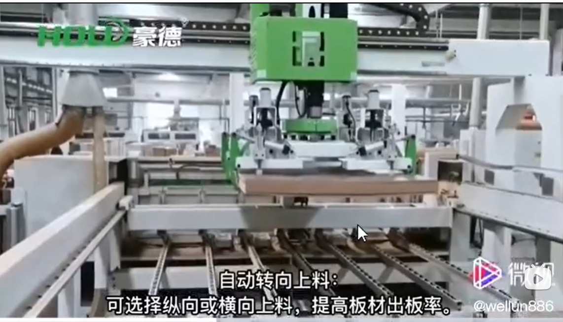 豪德木機械：自動抓料，自動轉向