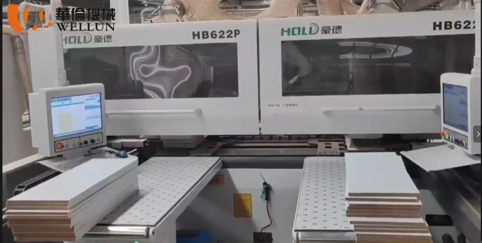 封边机操作流程之一木材表面压实
