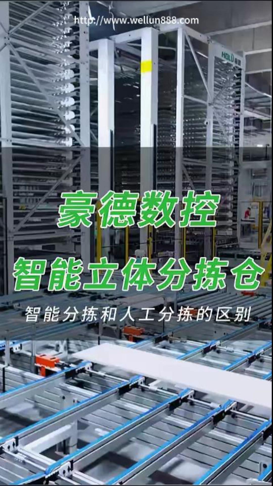 豪德数控智能立体分拣仓#華倫機械#华伦科技#wellun