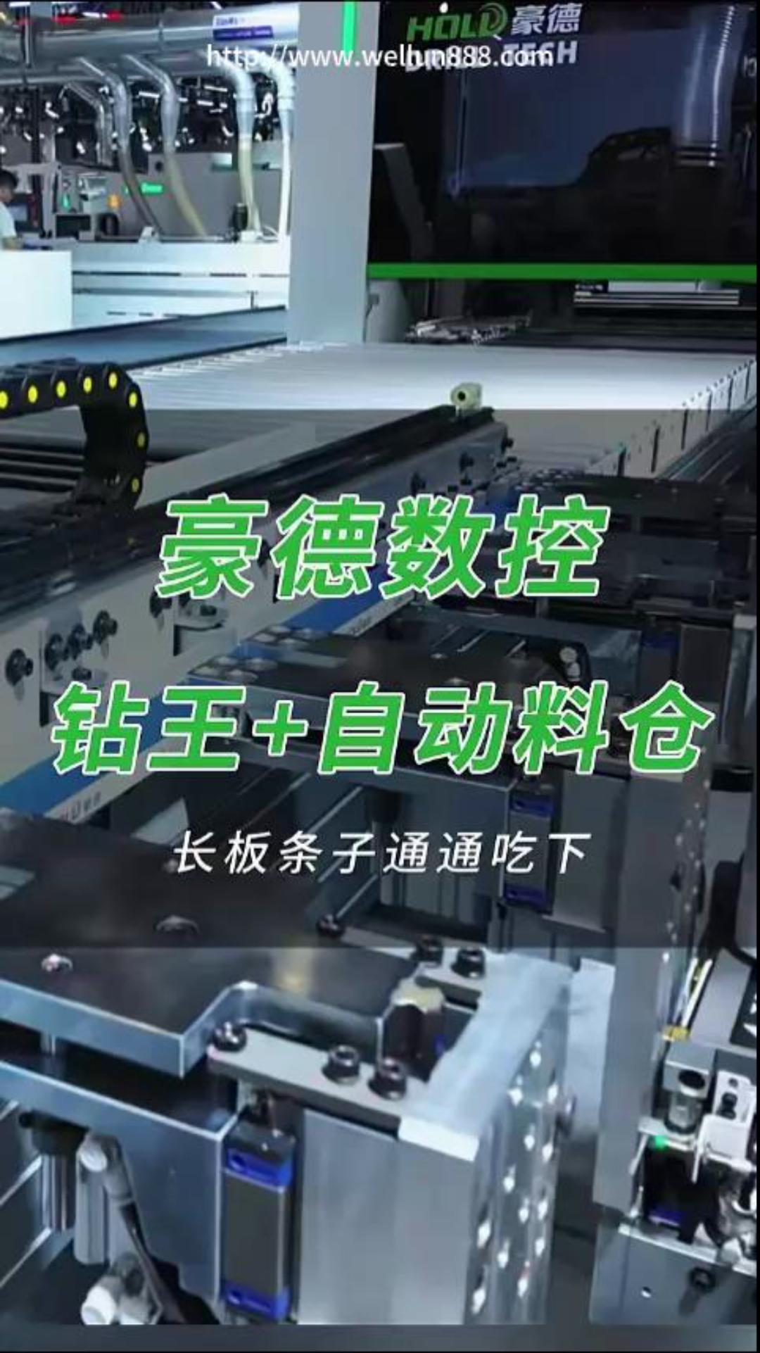 豪德数控钻王+自动料仓#華倫機械#华伦科技#wellun