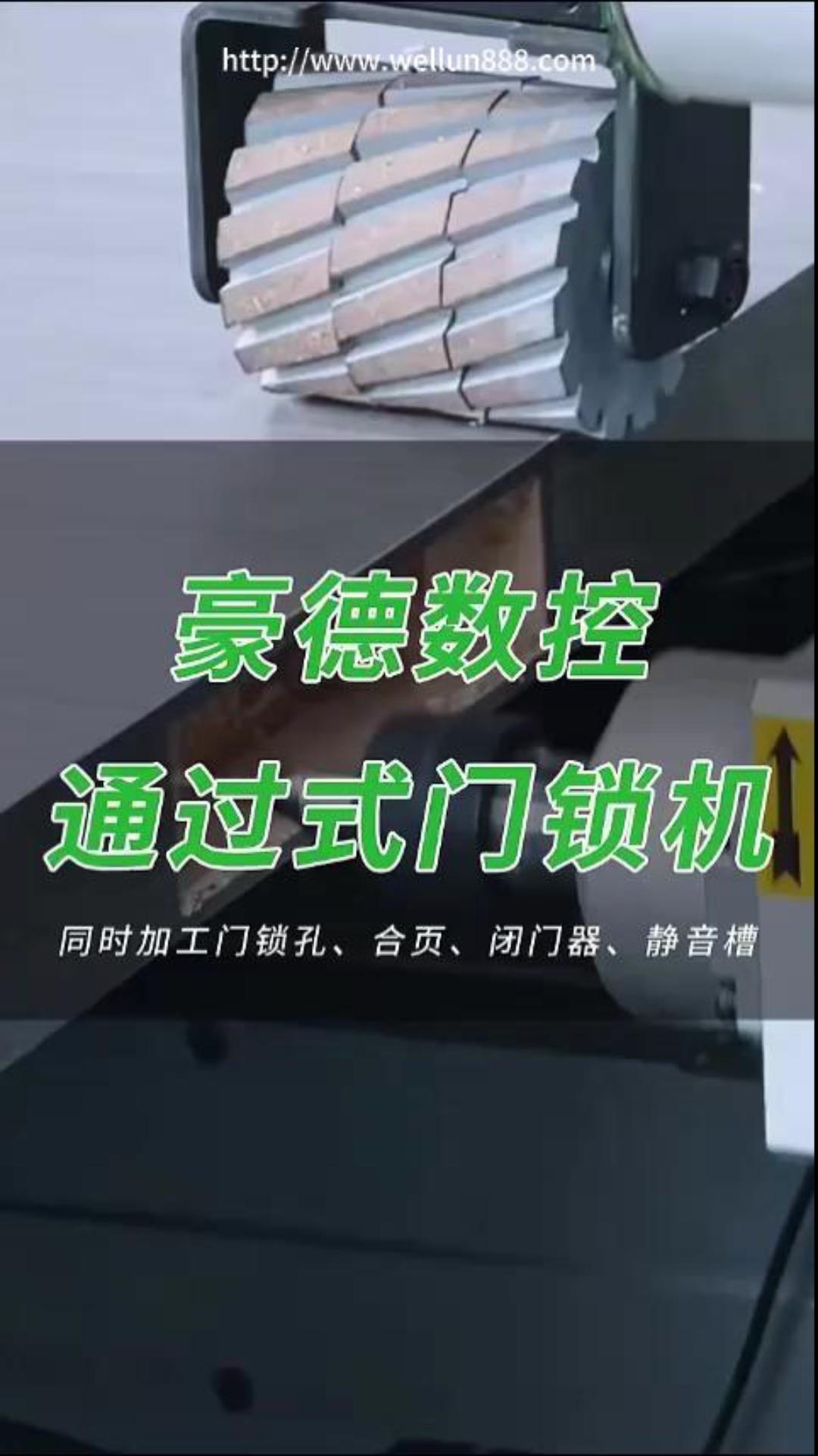 豪德数控通过式门锁机 #華倫機械#华伦科技#wellun