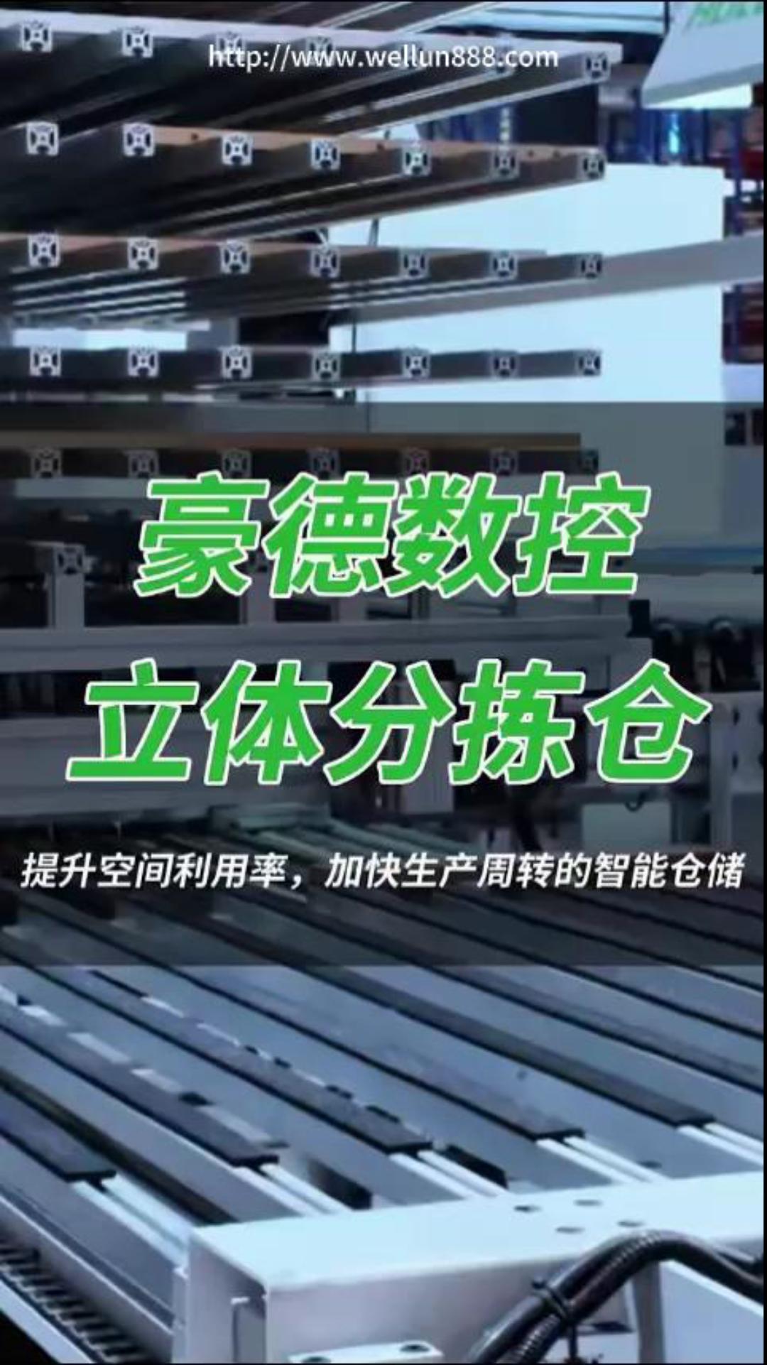 豪德数控立体分拣仓#華倫機械#华伦科技#wellun