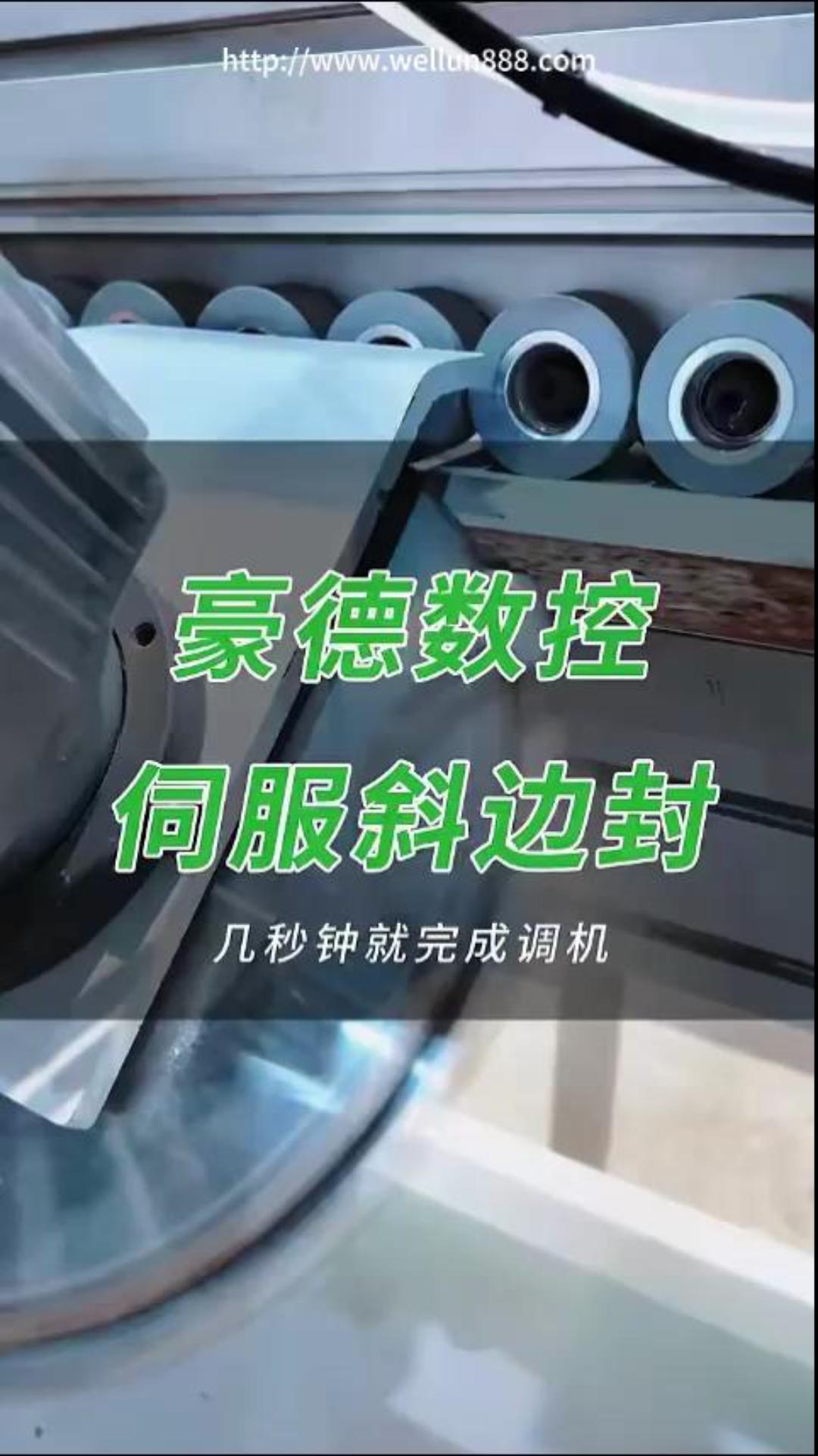 豪德数控伺服斜边封#華倫機械#华伦科技#wellun